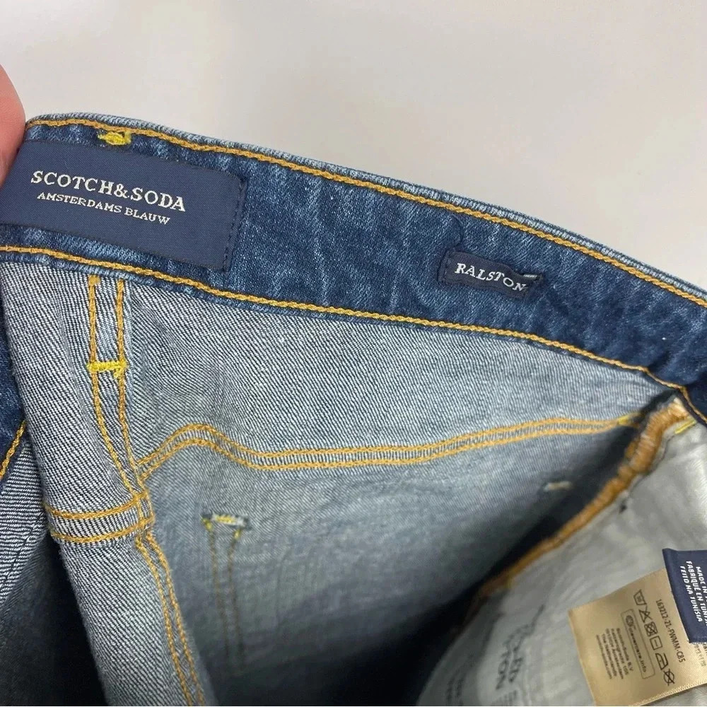 Scotch & Soda Ralston Button Fly Slim Fit Jeans Dark Wash Men's Size 30x32 - Picture 10 of 10